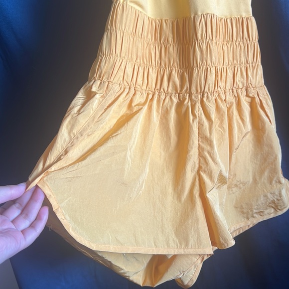 FP Movement Way Home Runsie Romper Marigold Yellow Medium. - Picture 4 of 9